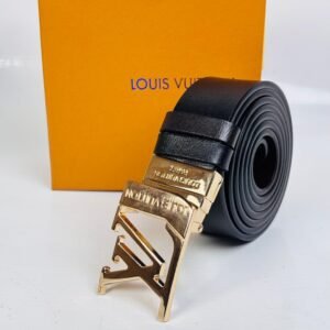 Gold LV Buckle Belt